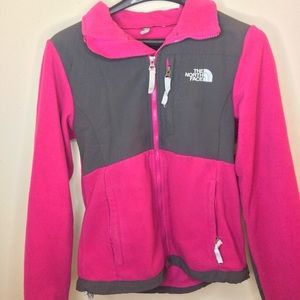 Women’s Hot Pink & Gray NorthFace Jacket